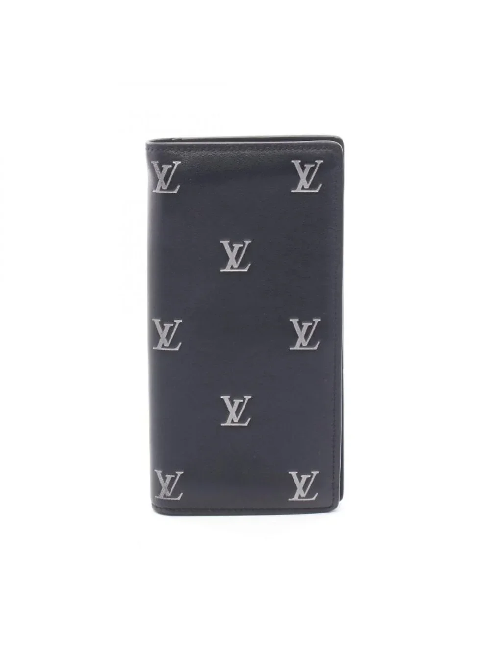 Louis Vuitton Bifold Wallet Portefeuille Brazza NM Noir Leather